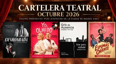 Cuatro propuestas teatrales para disfrutar en octubre en la Ciudad de Buenos Aires
