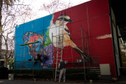 INTENSITY ART II llevó murales al Instituto Roffo  para acompañar y humanizar la salud pública
