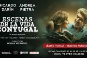 "Escenas de la Vida Conyugal" arrasa en su regreso y suma nuevas funciones en el Teatro Coliseo