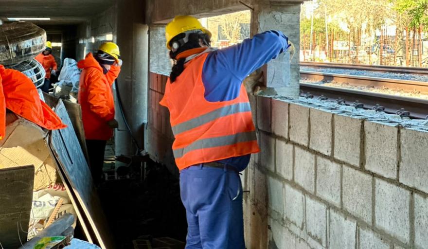 El Municipio de Alte Brown retomó la construcción de la Estación de Trenes de la Universidad Guillermo Brown